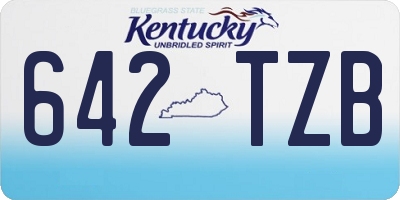 KY license plate 642TZB