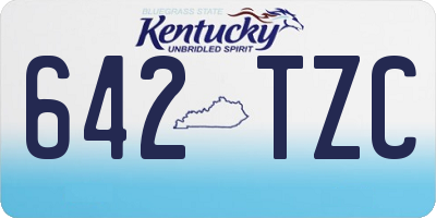 KY license plate 642TZC