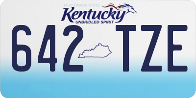 KY license plate 642TZE