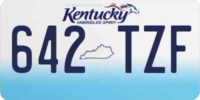 KY license plate 642TZF