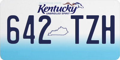 KY license plate 642TZH
