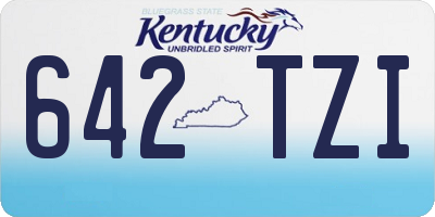 KY license plate 642TZI