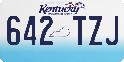 KY license plate 642TZJ