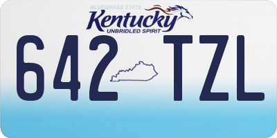 KY license plate 642TZL