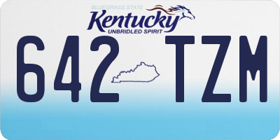 KY license plate 642TZM