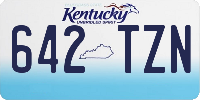 KY license plate 642TZN