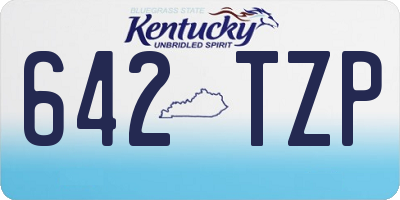 KY license plate 642TZP