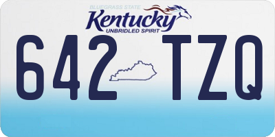 KY license plate 642TZQ