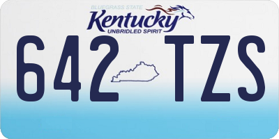 KY license plate 642TZS