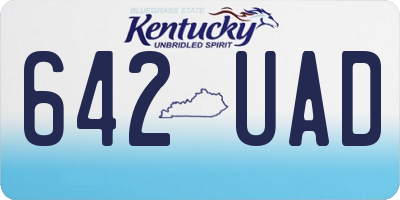 KY license plate 642UAD