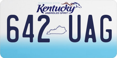 KY license plate 642UAG