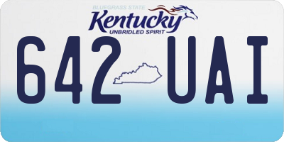 KY license plate 642UAI