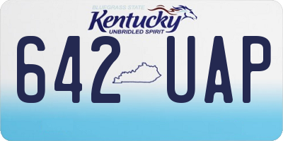 KY license plate 642UAP
