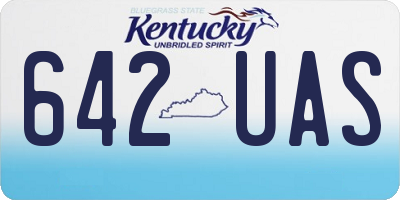 KY license plate 642UAS