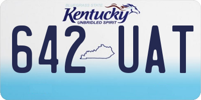 KY license plate 642UAT