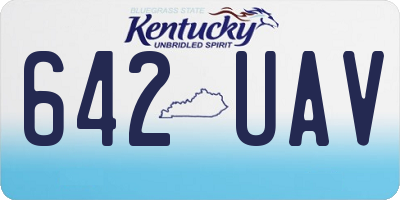 KY license plate 642UAV