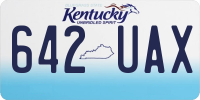 KY license plate 642UAX