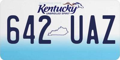 KY license plate 642UAZ