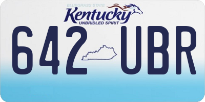 KY license plate 642UBR