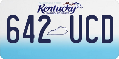 KY license plate 642UCD