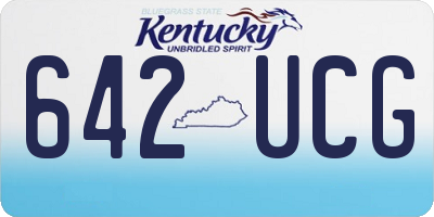 KY license plate 642UCG
