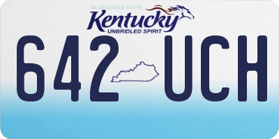 KY license plate 642UCH