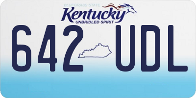 KY license plate 642UDL