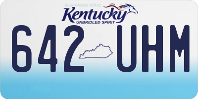 KY license plate 642UHM