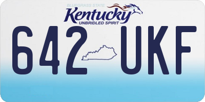 KY license plate 642UKF