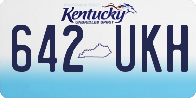 KY license plate 642UKH