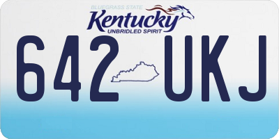 KY license plate 642UKJ