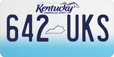 KY license plate 642UKS