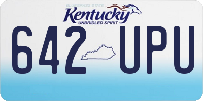 KY license plate 642UPU