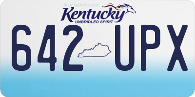 KY license plate 642UPX