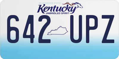 KY license plate 642UPZ