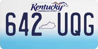 KY license plate 642UQG