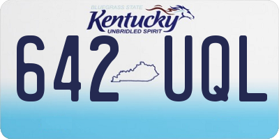 KY license plate 642UQL