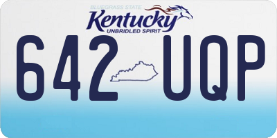 KY license plate 642UQP