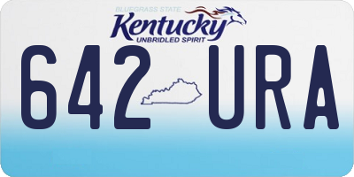 KY license plate 642URA