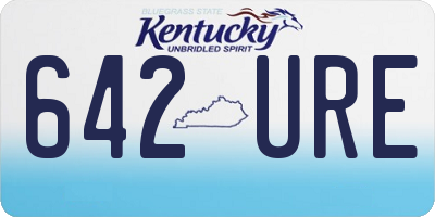 KY license plate 642URE