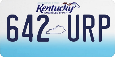 KY license plate 642URP
