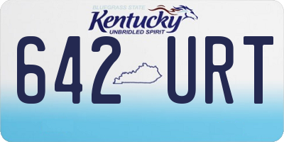 KY license plate 642URT