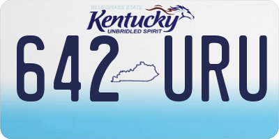 KY license plate 642URU