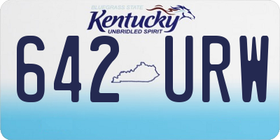 KY license plate 642URW