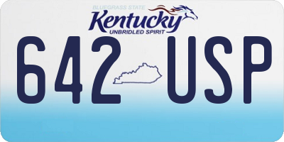KY license plate 642USP