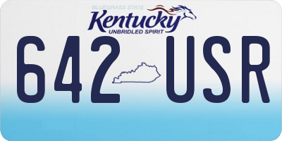 KY license plate 642USR