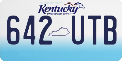 KY license plate 642UTB