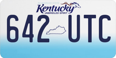 KY license plate 642UTC