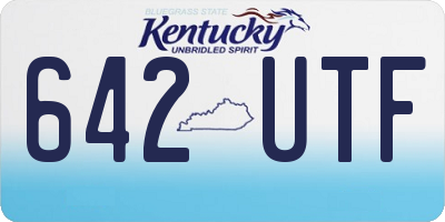 KY license plate 642UTF