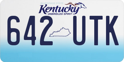 KY license plate 642UTK